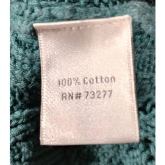 LC Lauren Conrad Sweater Ladies Small Green Cardigan Open Knit - Picture 7 of 8